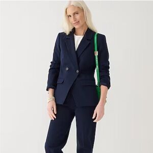 NWT J Crew Blazer Devon Double Breasted in Navy